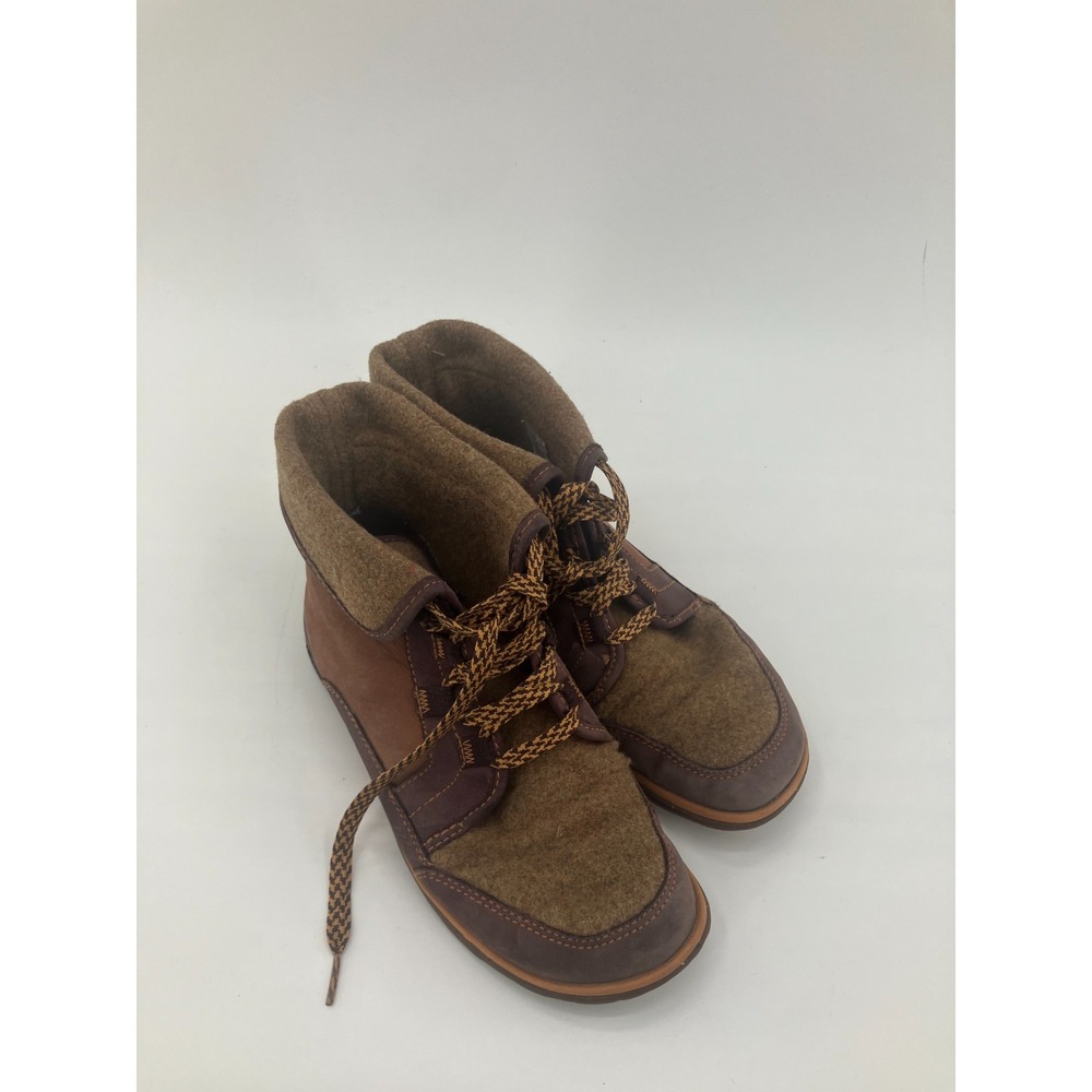Chaco Barbary J105392 Womens US 7.5 Hiking Boots Topaz Brown Leather Round Toe‎
